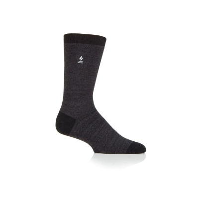 Heat Holders Ultra Lite Charcoal Men's Thin Thermal Socks (Pack of Three Pairs)