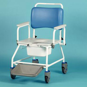 Homecraft Atlantic Bariatric Commode Shower Chair with Footrests (510mm Width Between Armrests)