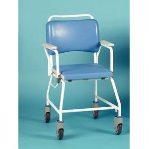 Homecraft Atlantic Commode Shower Chair with Disposable Pan Rack and without Footrests