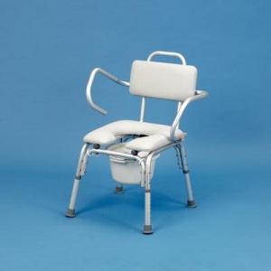 Homecraft Bariatric Shower Chair with Cut-Out and Commode Pan