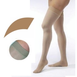JOBST Opaque Compression Class 2 (23 - 32mmHg) Thigh High Amber Closed Toe Compression Garment