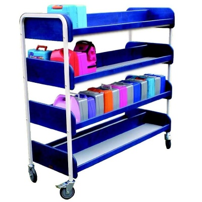 Large Double-Sided 80 Lunch Box Storage and Transportation Trolley
