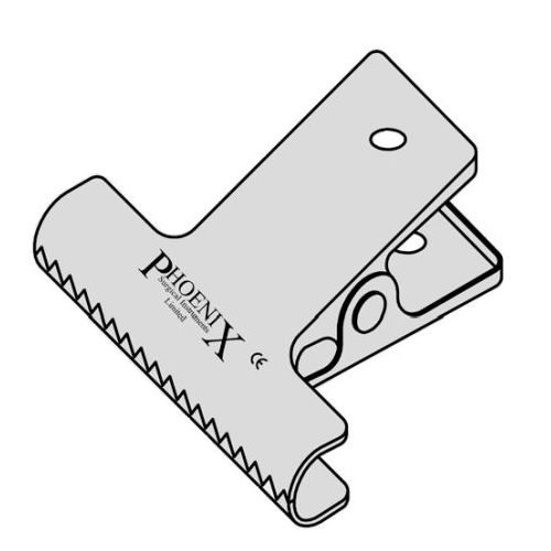 Zimmer Clip 2.5"(63.5mm) Wide With Serrated Jaws. Suitable For Holding