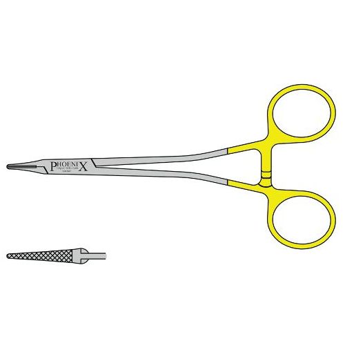 Eufrate Pasque Needle Holder With Tungsten Carbide Jaws 180mm Straight
