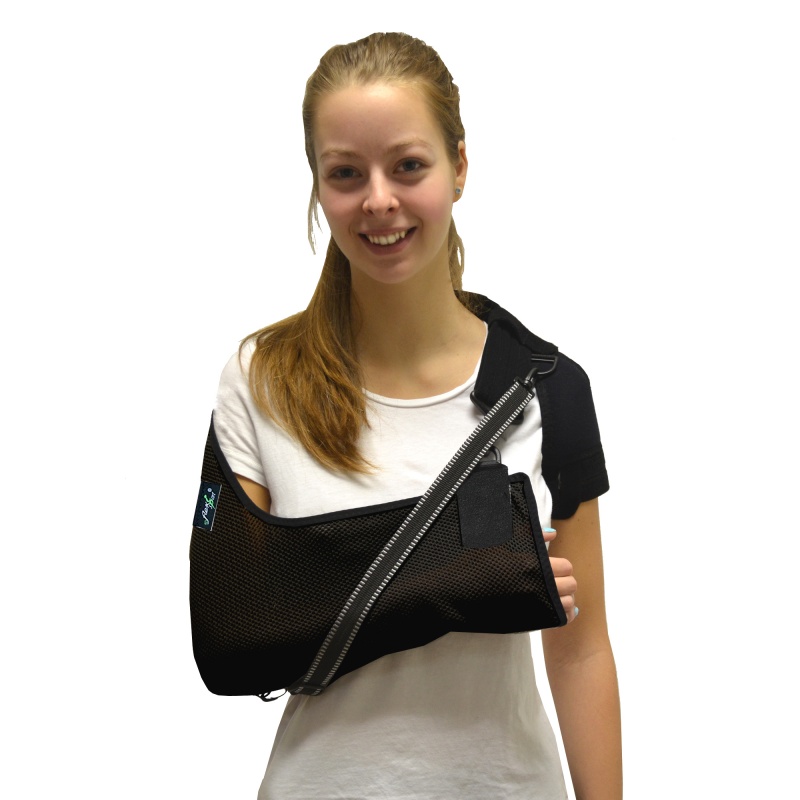 4Dflexisport® Black Deluxe AntiNeckache Arm Sling Sports Supports