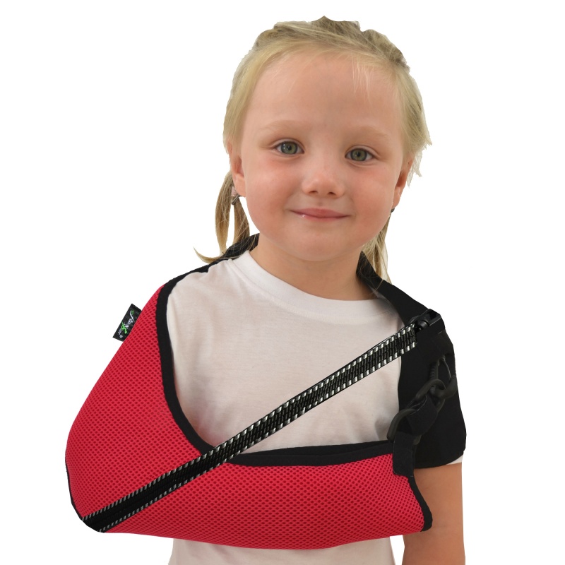 4Dflexisport® Raspberry Children's Deluxe AntiNeckache Arm Sling