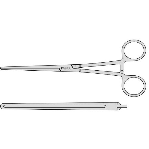 Schoemaker Ogilvie Clamp For Hemisphincterectomy With Hollow Blades And Box Joint 170mm Straight
