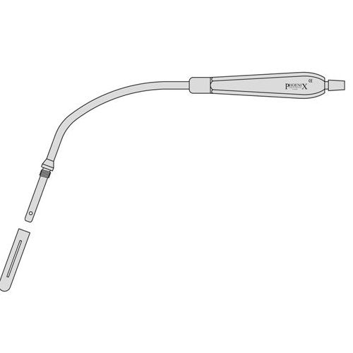 Hammersmith Hospital Pattern Suction Tube With Detachable Nozzle