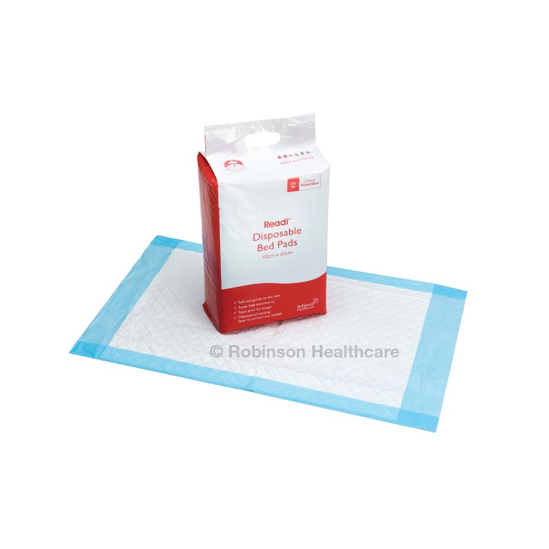 Readi Disposable Bed Incontinence Pads (Pack of 25) Sports Supports Mobility Healthcare
