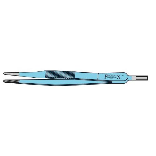Diathermy Forceps Medium Tip With Serrated Jaw 180mm Straight Sports