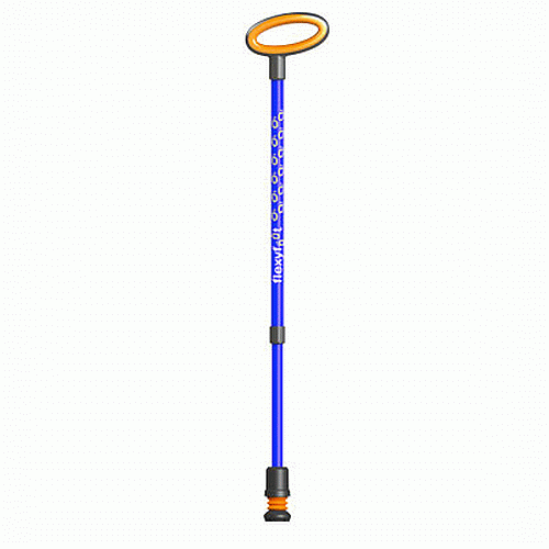 Flexyfoot Telescopic Walking Stick Blue Sports Supports Mobility