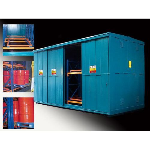 Drum Storage Unit 64 Drum Capacity Sports Supports Mobility