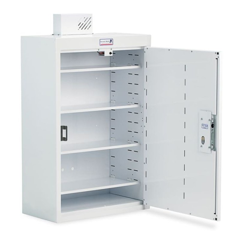 Bristol Maid Right-Opening Medicine Cabinet with Light (44 Nomad Cassette Capacity, 4 Shelves)