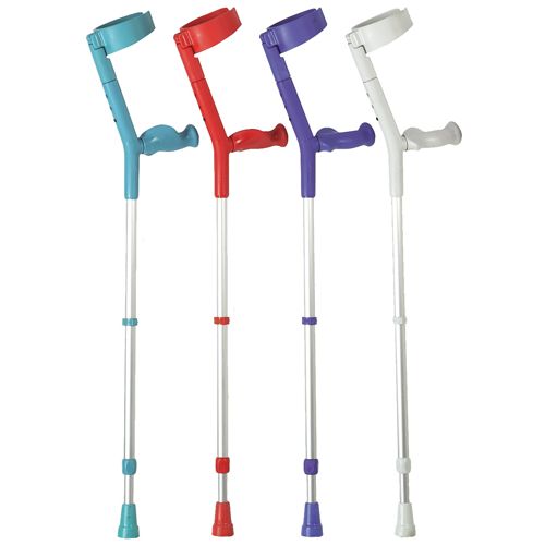 Soft Grip Comfort Handle Crutches Pair Sports Supports Mobility