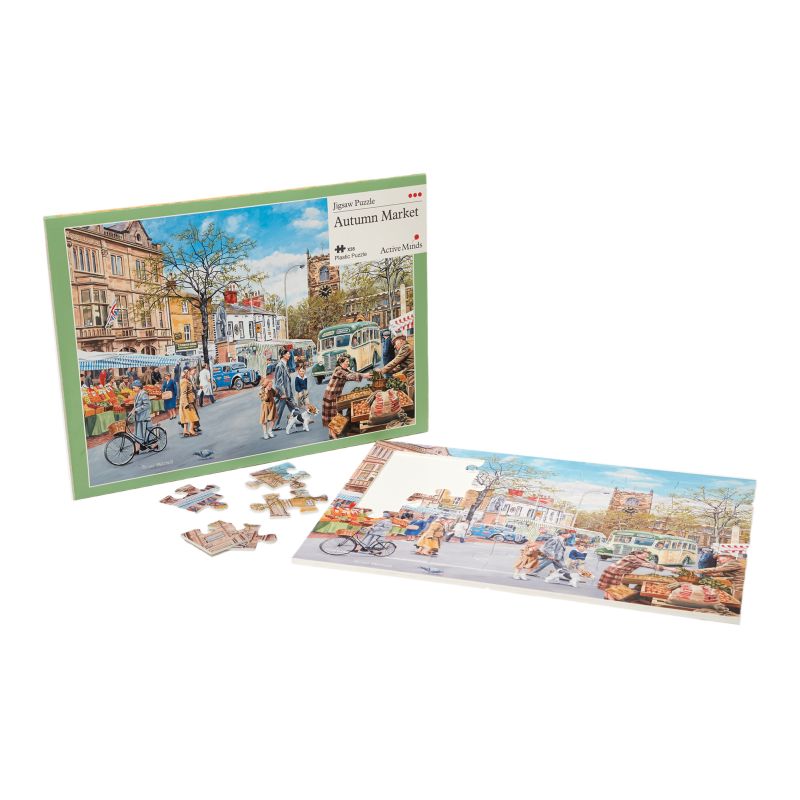 Active Minds Autumn Market Dementia Jigsaw Puzzle (35 Pieces) Sports