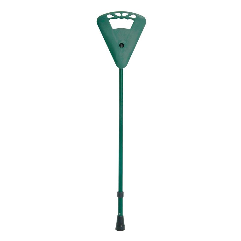 Adjustable Green Mono Flipstick Seat Walking Stick