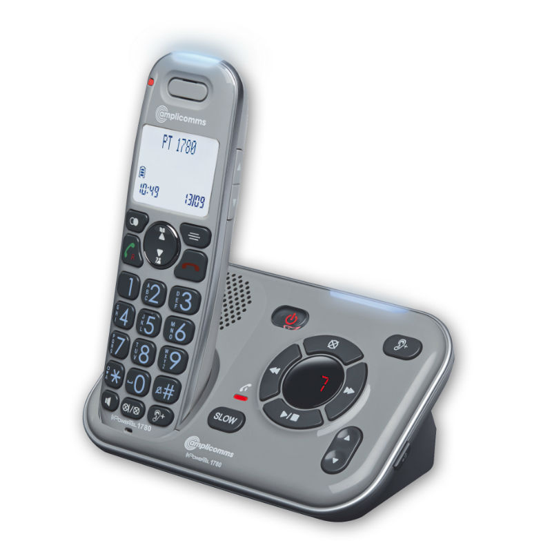 PowerTel 1780 Amplified Cordless Telephone with Integrated
