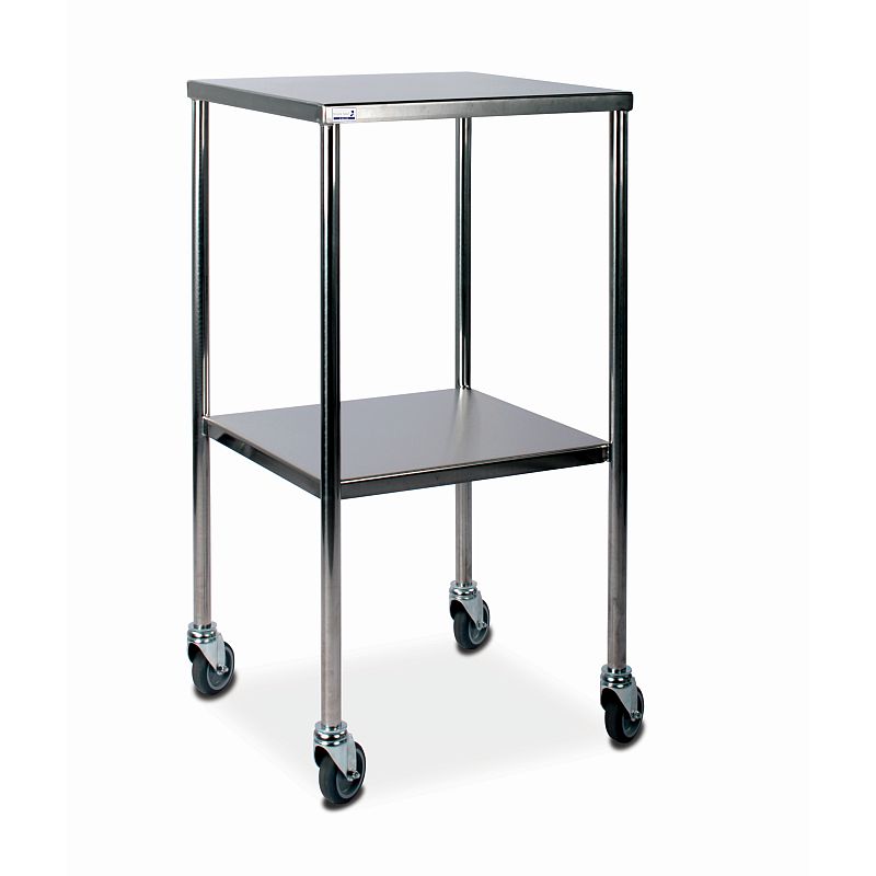Bristol Maid Stainless Steel Dressing Trolley with 450 x 450mm Fixed