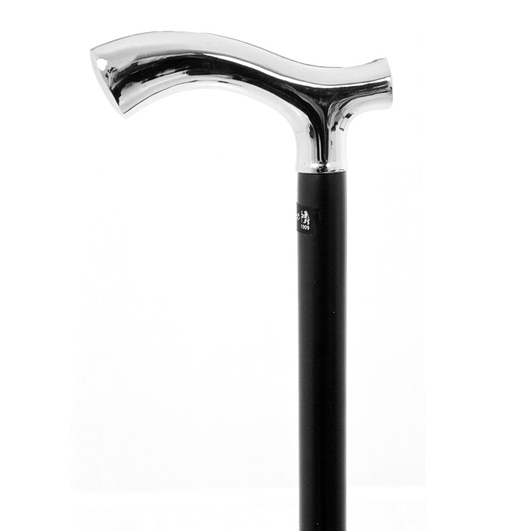 Chrome Plated Fritz Handle Black Beechwood Cane Sports Supports Mobility Healthcare Products