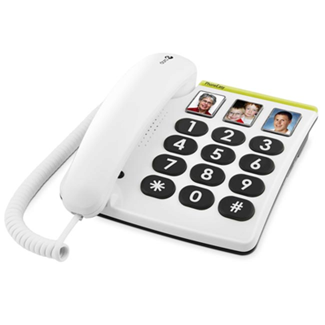 Doro PhoneEasy 331ph Photo Big Button Telephone Sports Supports
