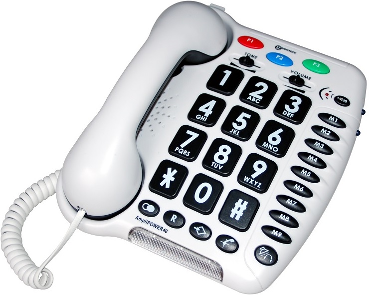 The Amplipower 40 Phone Features Large Keypad Buttons for Easier Use