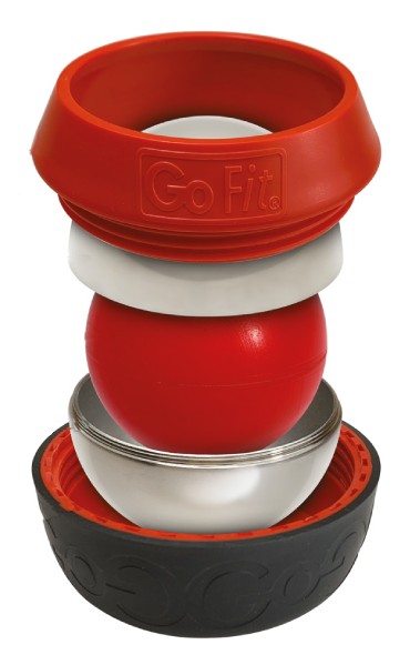 Image of components of GoFit Portable Thermal Roll-On Massager 