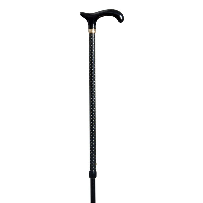 Gold Sparkles Glitterati Derby Walking Cane Sports Supports