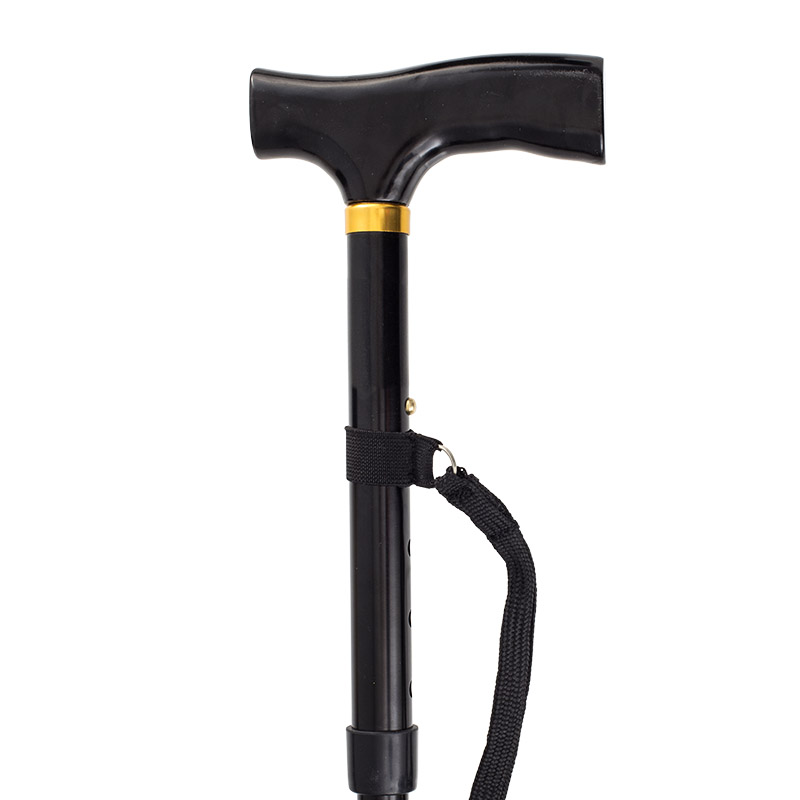 HeightAdjustable Folding Crutch Handle Walking Stick Sports