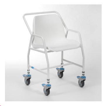 Height Adjustable Mobile Shower Chair