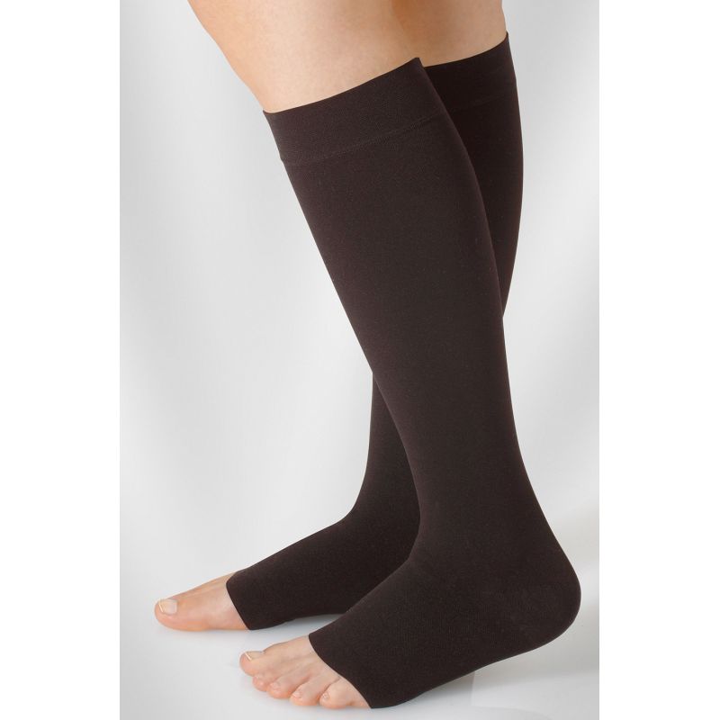 Juzo Dynamic Class 2 Black Pepper Knee High Compression Stockings with