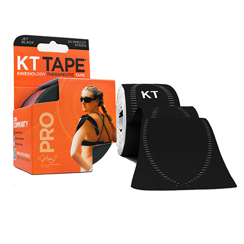 KT Tape Pro Synthetic Kinesiology Therapeutic Tape Jet Black Sports