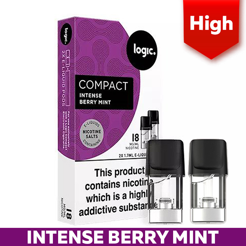 Logic Compact Intense Berry Mint 18mg E-Liquid Pods