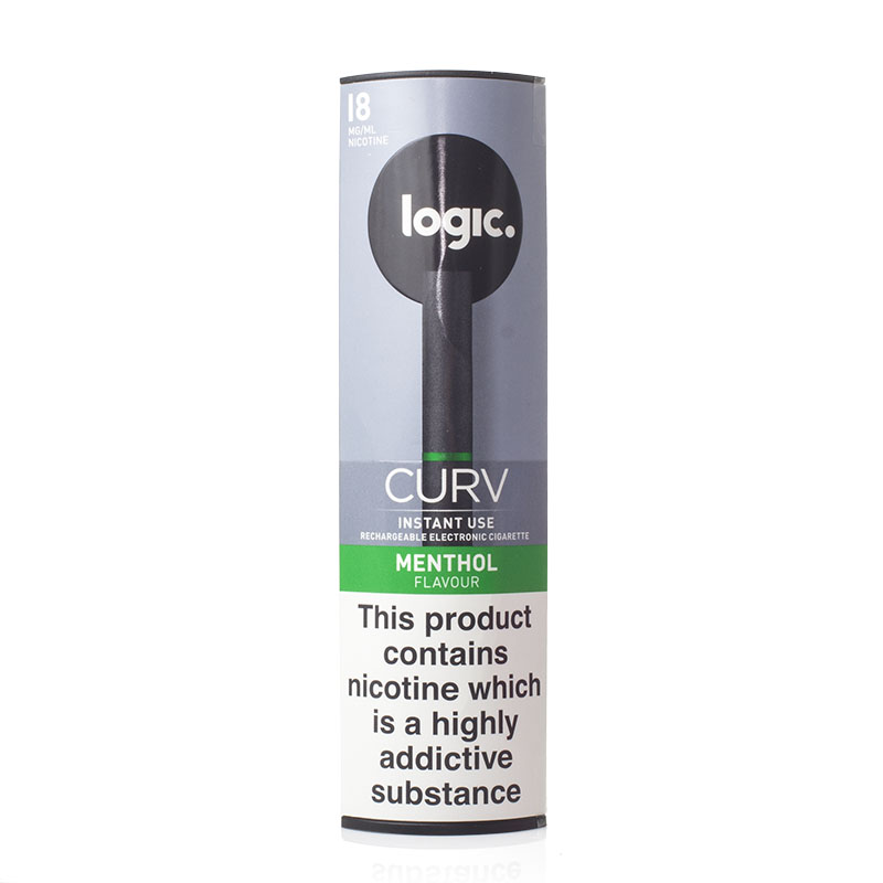 Logic Curv Menthol Instant Use ECigarette Kit Sports Supports