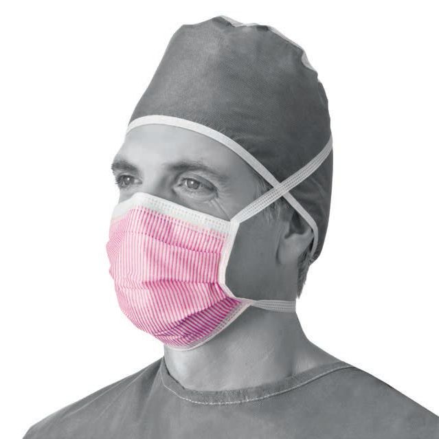 Medline Level 3 FluidResistant Surgical Face Mask (Box of 50 Masks