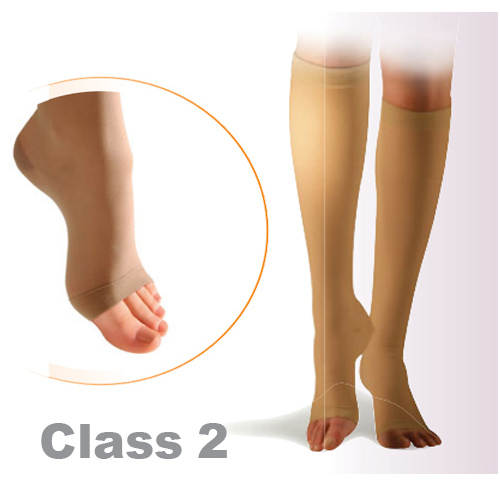 Sigvaris Cotton Class 2 Below Knee Closed Toe Compression Stockings