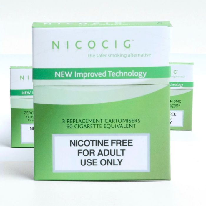 Nicocig Electronic Cigarette Refill Cartridges Saver Pack 40 Pack