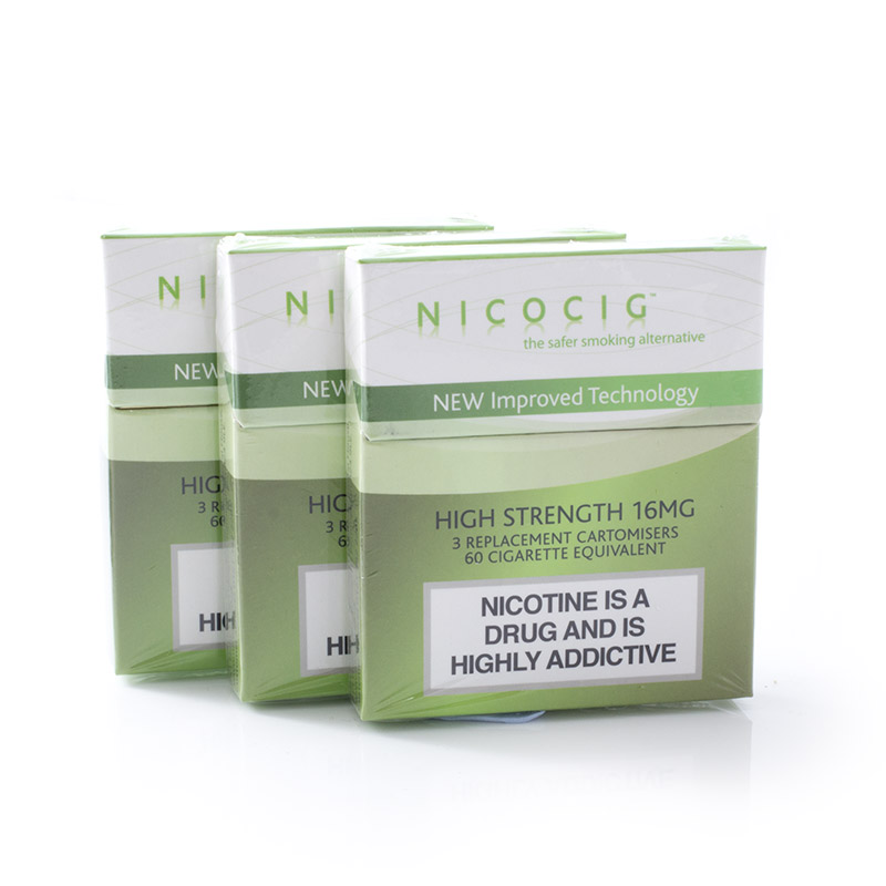 Nicocig Electronic Cigarette High Strength Refill Cartridges Sports