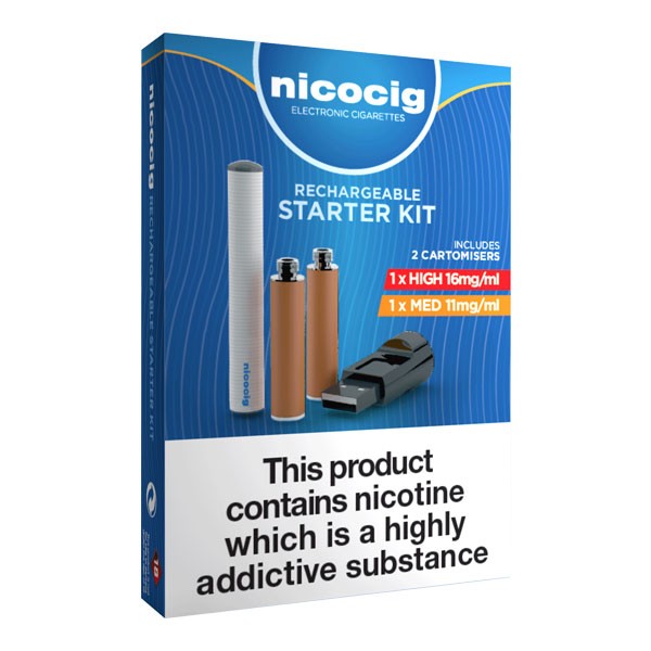 Nicocig Rechargeable Electronic Cigarette Starter Kit Sports