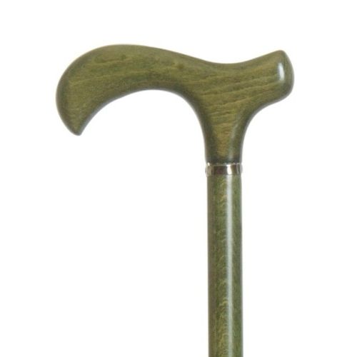 Olive Green Melbourne Derby Walking Cane Sports Supports Mobility