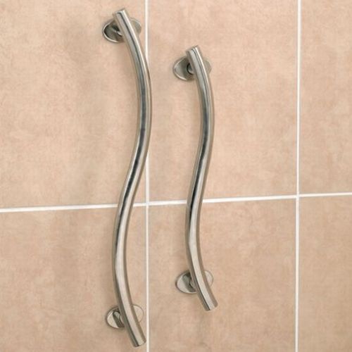 Shower Grab Bars Uk polished stainless steel curved grab rail :: sports supports Shower Grab Bars Uk polished stainless steel curved grab rail :: sports supports
