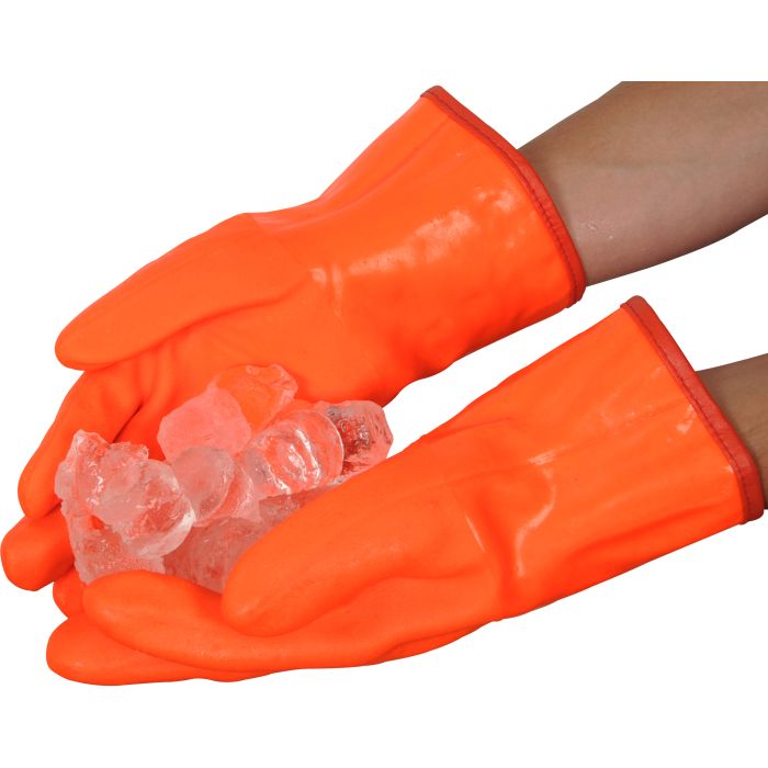 Premium Alaska Thermal PVC Gauntlet Style Gloves Sports Supports