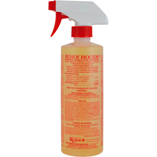 Ruhof Biocide Surface Detergent and Disinfectant Spray 500ml (Case of