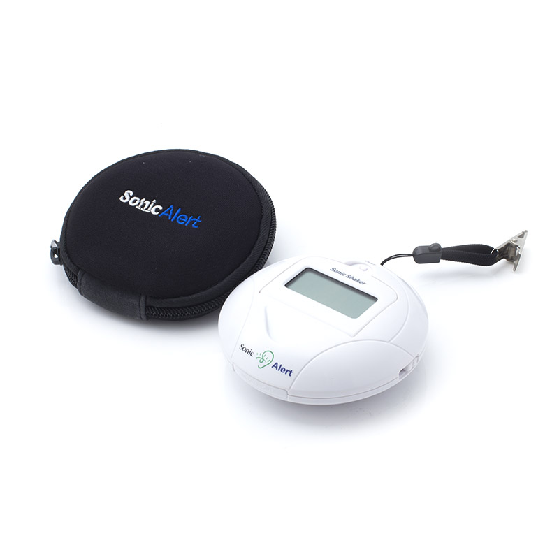 Sonic Bomb Vibrating Travel Alarm Clock Sports Supports Mobility