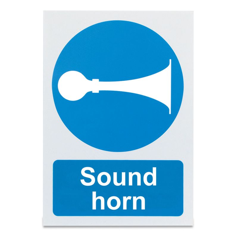 'Sound Horn' Warning Sign Sports Supports Mobility Healthcare Products