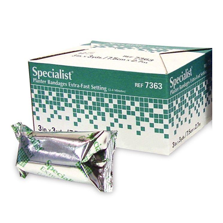 Specialist Extra Fast Setting Plaster of Paris 12 Rolls Sports