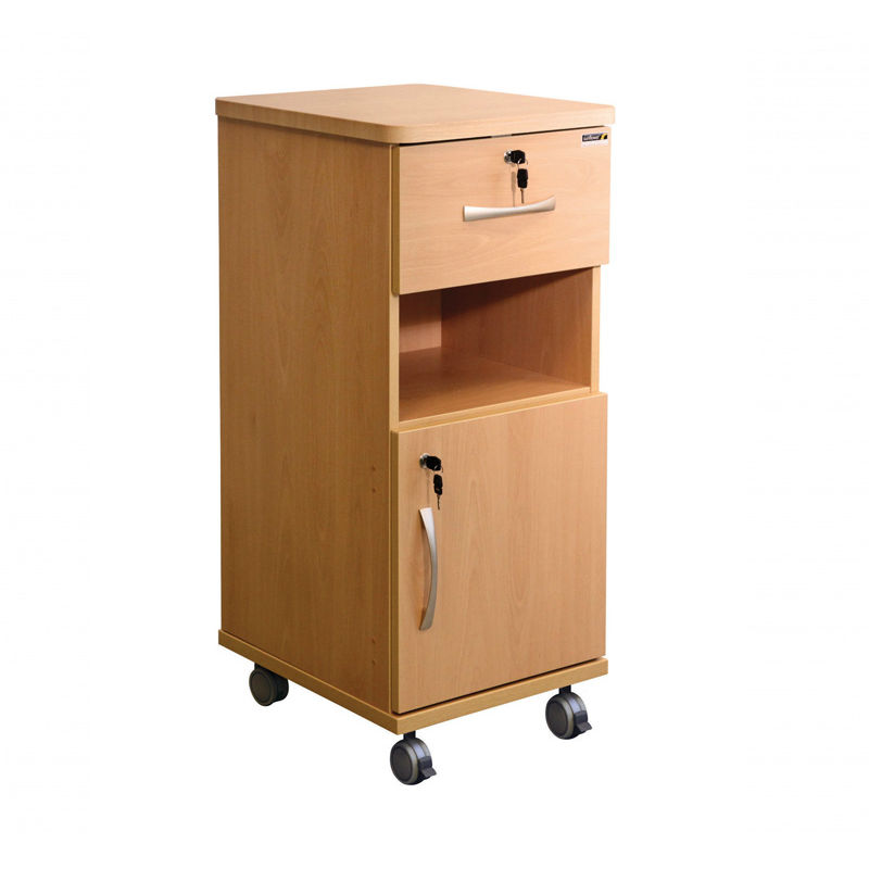 Sunflower Medical Beech LaminateFaced MDF Bedside with