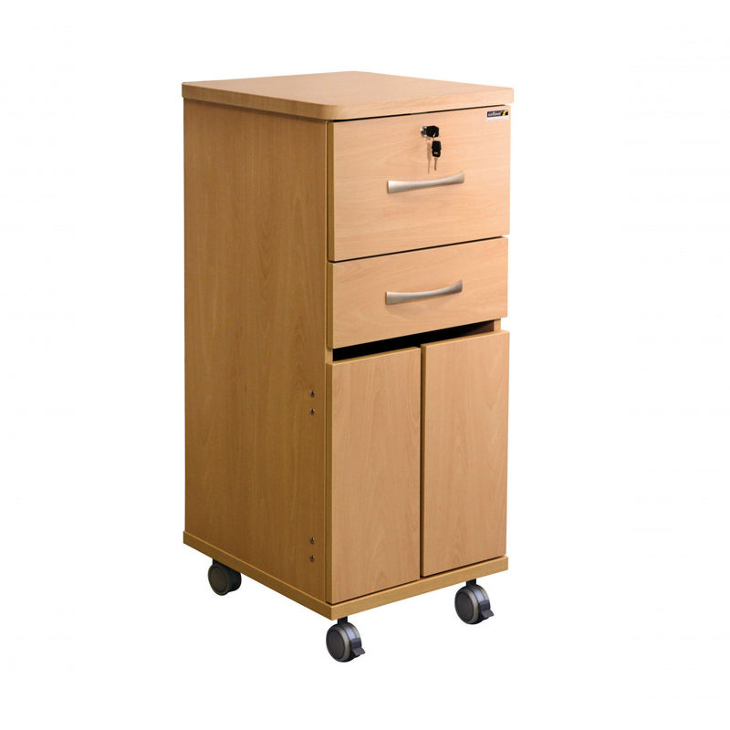 Sunflower Medical Beech LaminateFaced MDF Bedside with