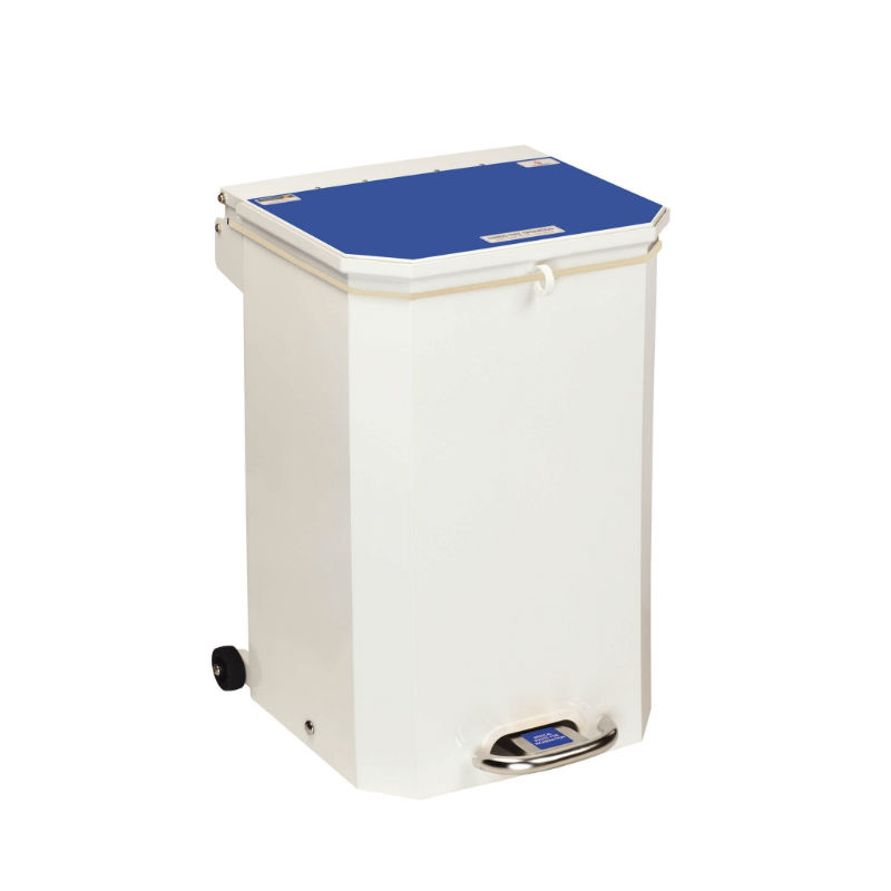 Sunflower Medical 50 Litre Clinical Hospital Waste Bin with Blue Lid