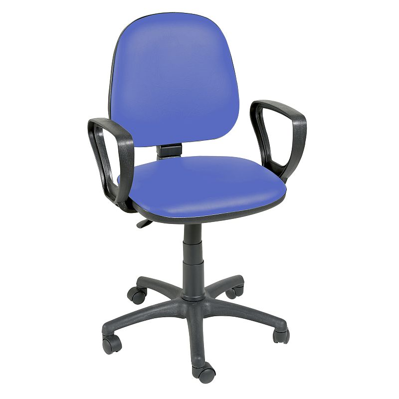 Sunflower Medical Mid Blue Gas-Lift Chair with Arm Rests
