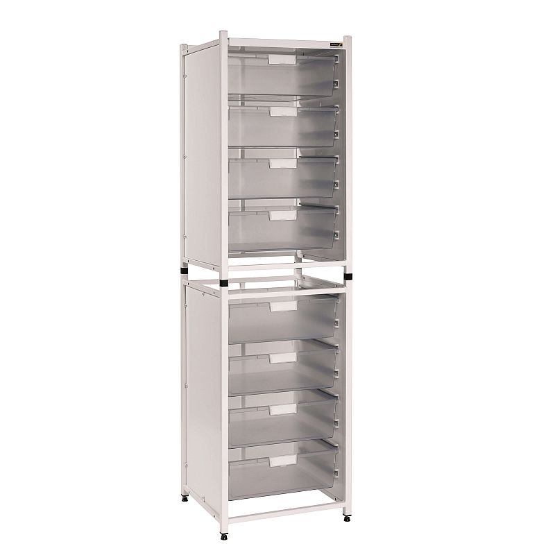 Sunflower Medical Vista High-Level Storage Module with Eight Double-Depth Clear Trays